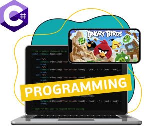 Программирование на C#. Удивительный мир 2D-игр - Школа программирования для детей, компьютерные курсы для школьников, начинающих и подростков - KIBERone г. Новополоцк